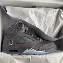 Jordan 5 Wolf Grey Size 8M & 8.5M