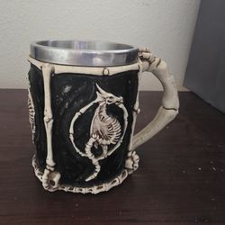 GOTHIC SKULL MUG TANKARD, EXCELLENT CONDITION