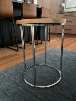 Rustic modern end table