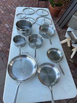 KitchenAid Tri-Ply Clad Stainless Steel 12-Piece Cookware Set – Induction Compatible