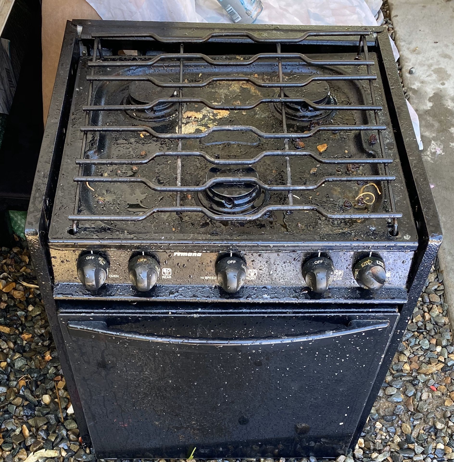 Amana RV stove oven combo