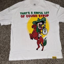 White Awful Lot Of Cough Syrup Shirt Mexico Small And XL
