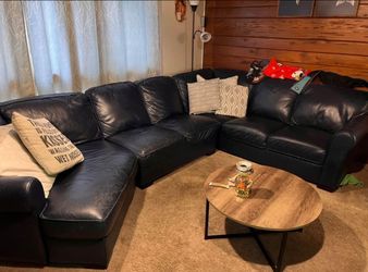 4 Piece 100% Italian Leather Sectional
