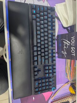 Razer Huntsman gaming keyboard and mouse.