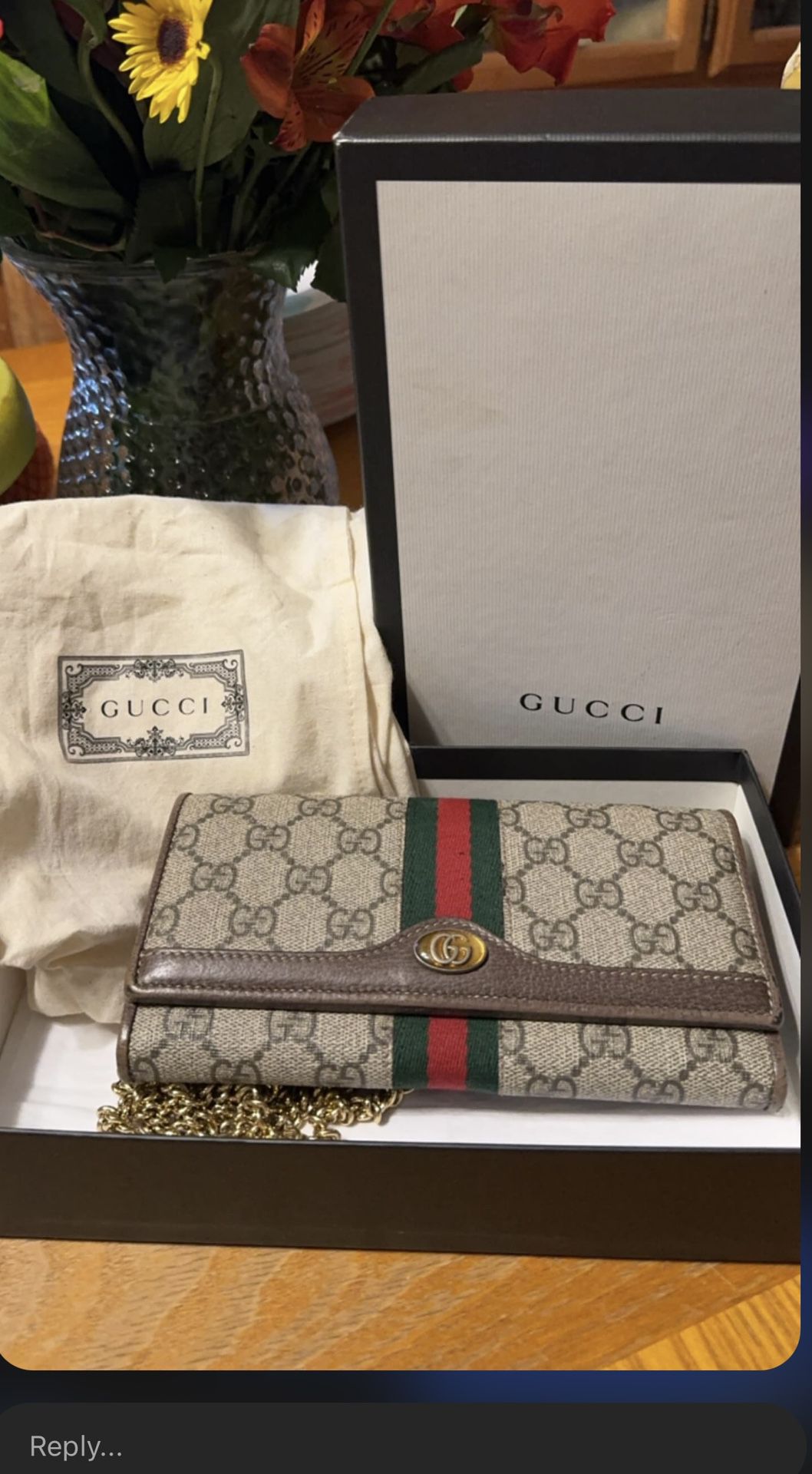 Gucci Wallet W/ chain