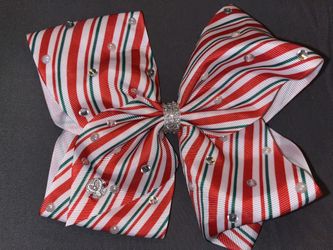 Jojo Siwa candy Cane Christmas Bow