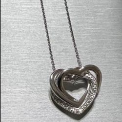 Sterling Silver & Diamond Necklace