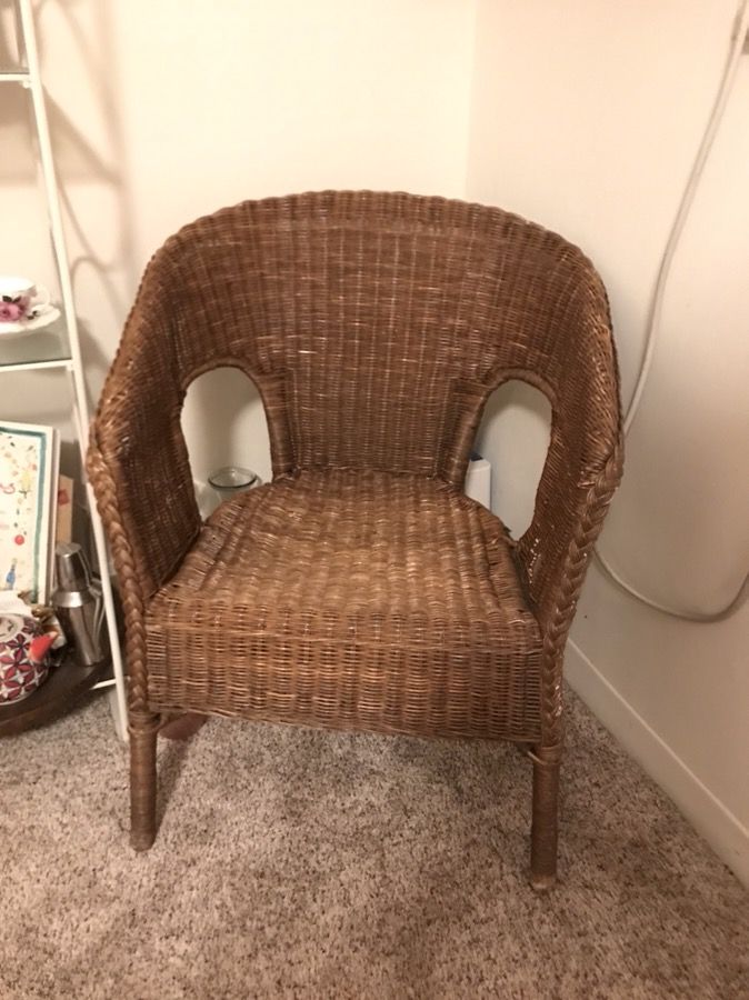 Wicker chair for Sale in Wheaton, IL OfferUp