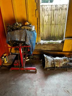 Tires, rims, motor mount, car parts
