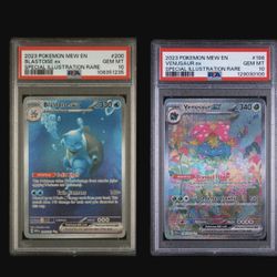 Pokemon Blastoise and Venusaur PSA 10