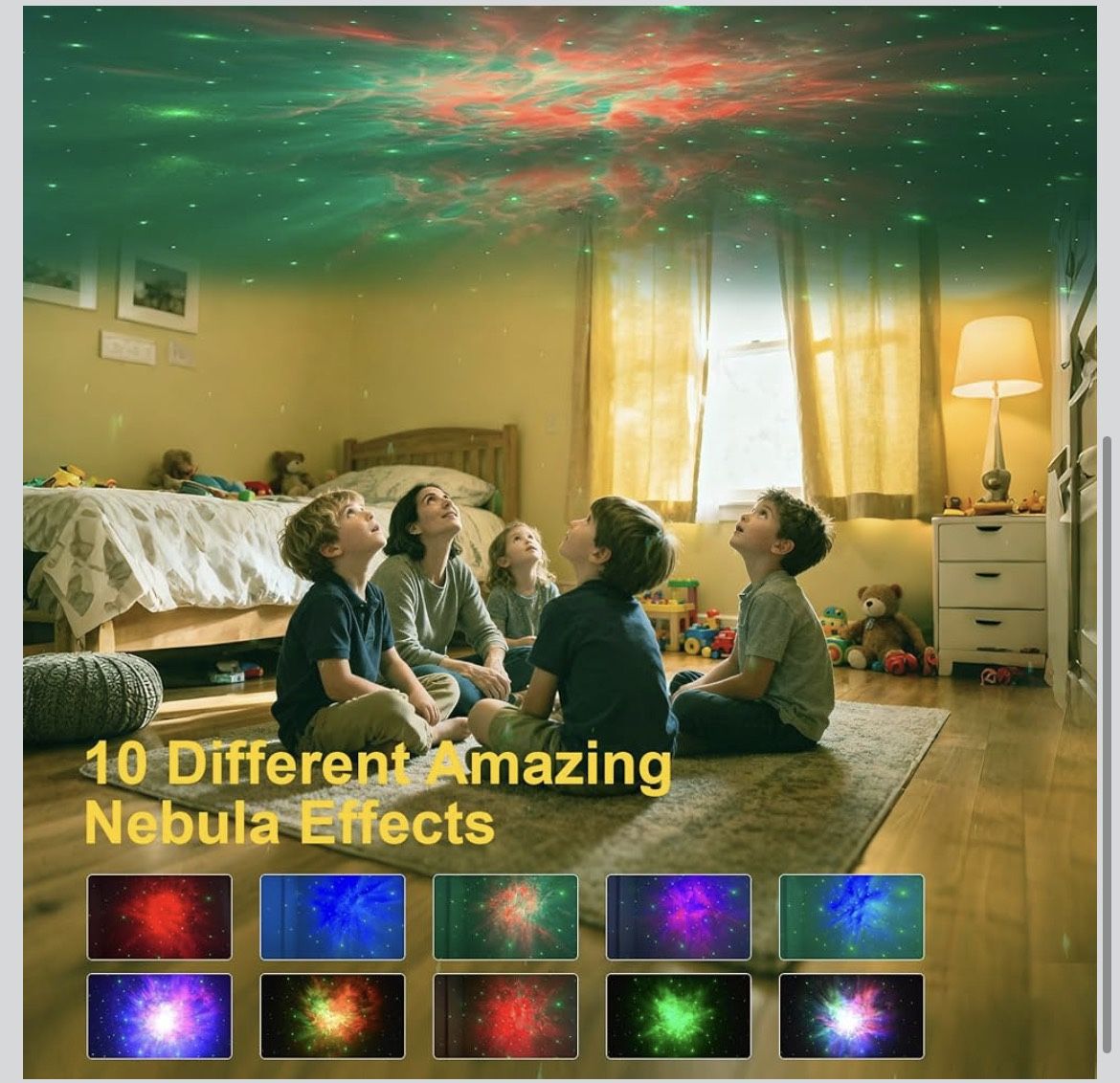 🆕 In 📦 Astronaut Galaxy Star Projector Night Light for Ceiling Bedroom Starlight Space Nebula Sky Star Lamp with Timer Remote,Gifts for Kids