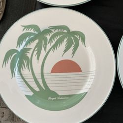 Royal Lahaina Ceramic Dinner Plates 12”