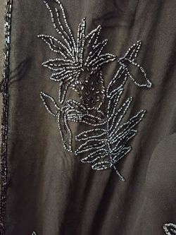 J Kara sheer evening wrap