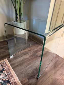 Glass end table