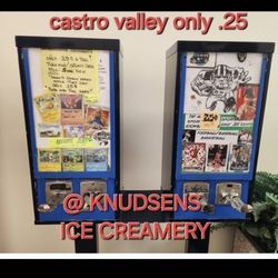 POKEMON CARDS ONLY .25 CENTS .25 CENTS. CASTRO VALLEY KNUDSENS ICE CREAMERY
