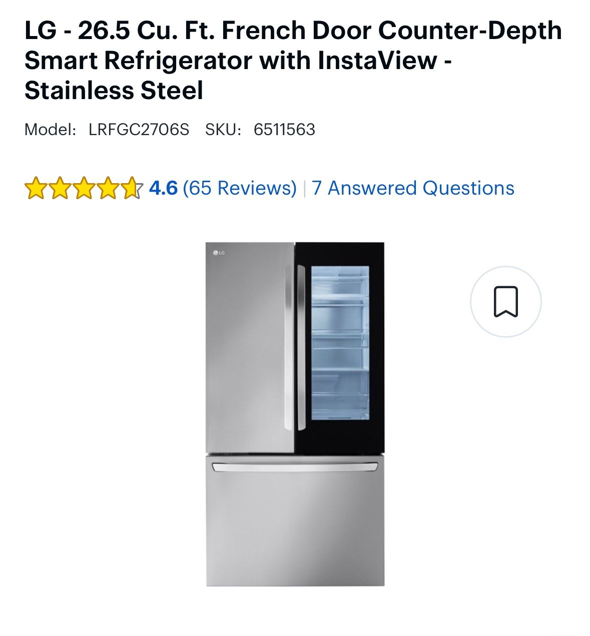 LG Refrigerator 