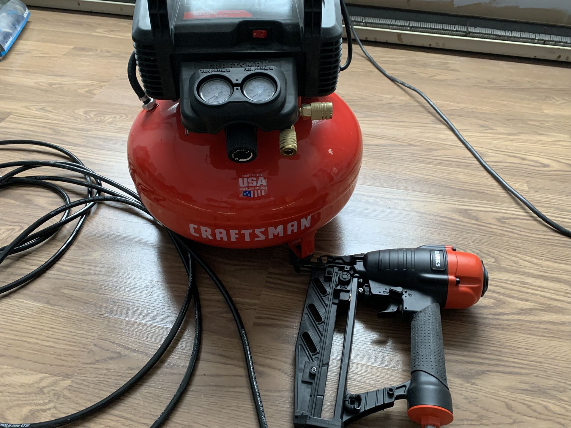 Craftsman 6 Gallon Air Compressor w/ Nailer