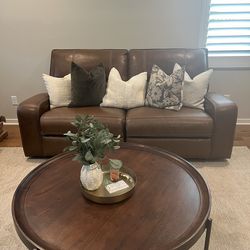 Reclining Leather Couches - Like New!