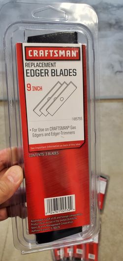 Craftsman 71-85755   9 in. Replacement Edger Blades  3Pack Blades -NEW-