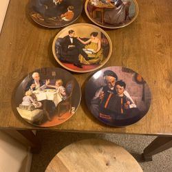 Norman Rockwell Limited Edition Collector Plates.         Mint