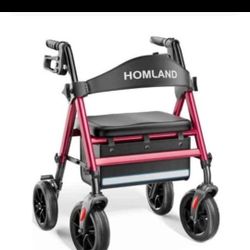 Walker Rollator With 8" Wheels