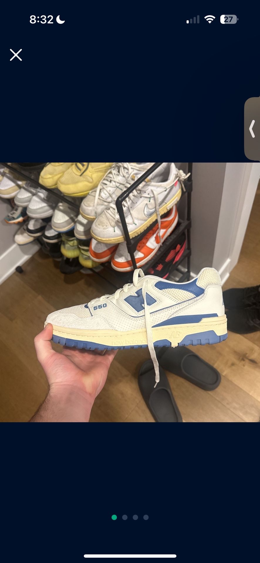 Size 12 New Balance 550 Blue