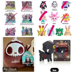 Tokidoki five below moofia breakfast besties cherry blossom cats unicorno figures