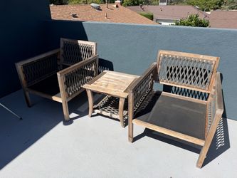 Patio chairs and table