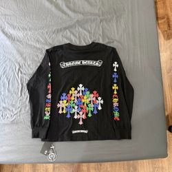 Multi Color Long Sleeve Chrome Hearts tee