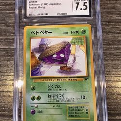 CGC 7.5 - 1997 POKEMON JAPANESE ROCKET #88 GRIMER BANNED ARTWORK psa  