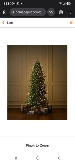 7.5 ft SMART Grand Duchess Twinkling Balsam Fir Slim LED Pre-Lit Tree