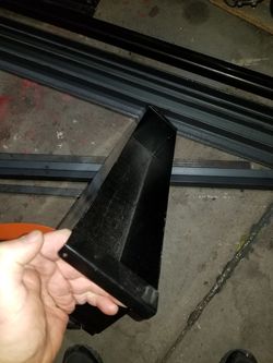 Metal bin 25"x4.5" x 4.5" handles on both end