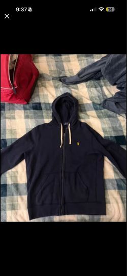 Navy Blue Polo Zip Up