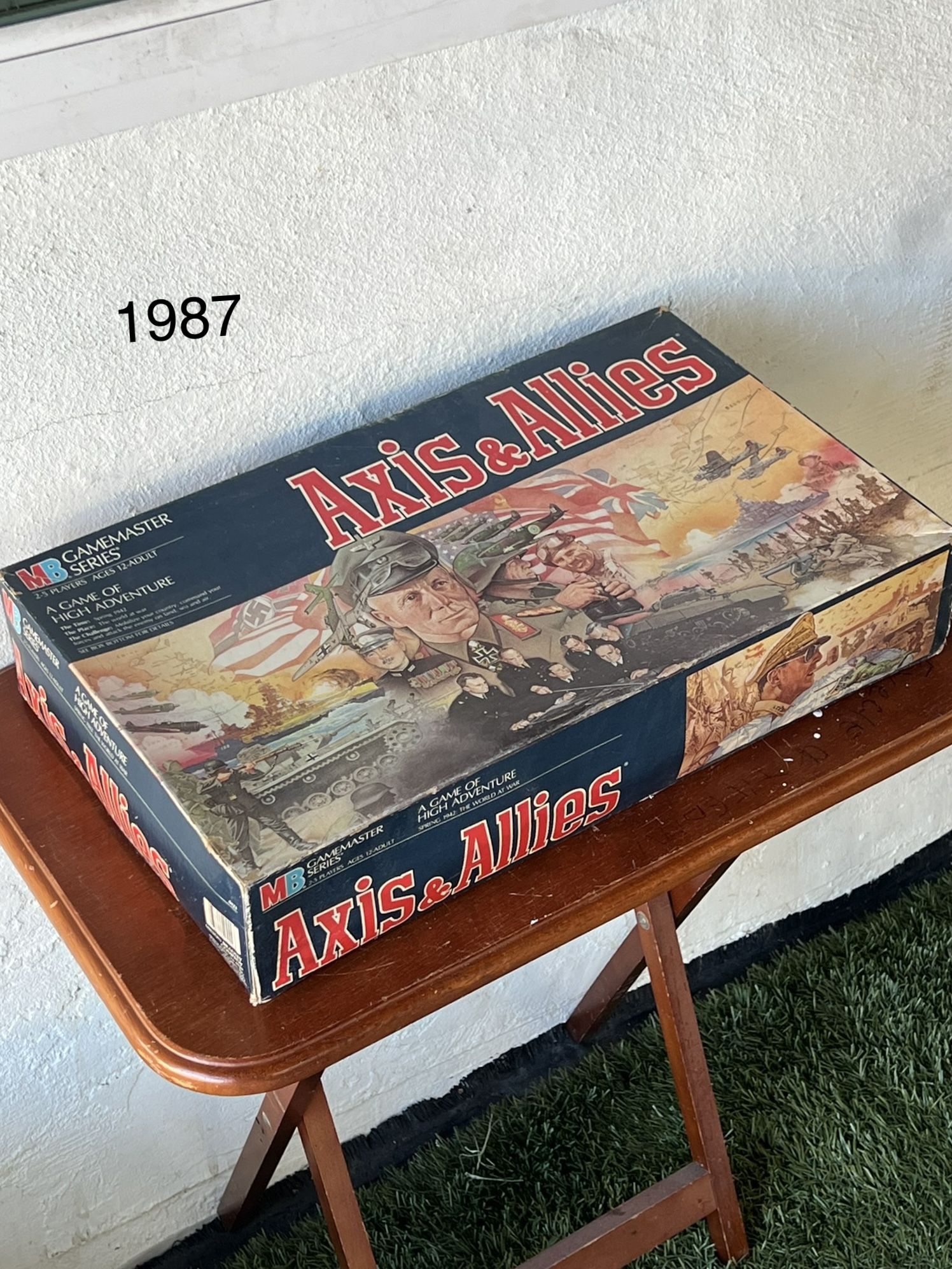 Vintage! 1987 Milton Bradley_Axis&Allies World WarII Strategy Board Game