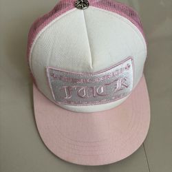 Chrome Hearts Rare Pink CH Trucker Hat One Size