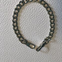 New 16" silver strap chain