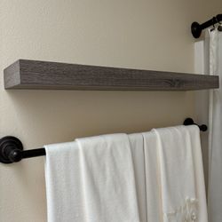 Floating Wood Shelf