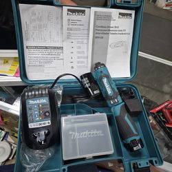 Makita 7.2v Screwdriver Kit, 2xbatteries, Charger And Hardcase Included, New, Financing Available 