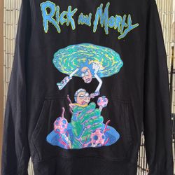 Rick And Morty Hoodie Medium