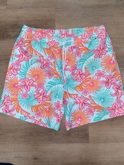 Tropical Floral Swim Trunks
