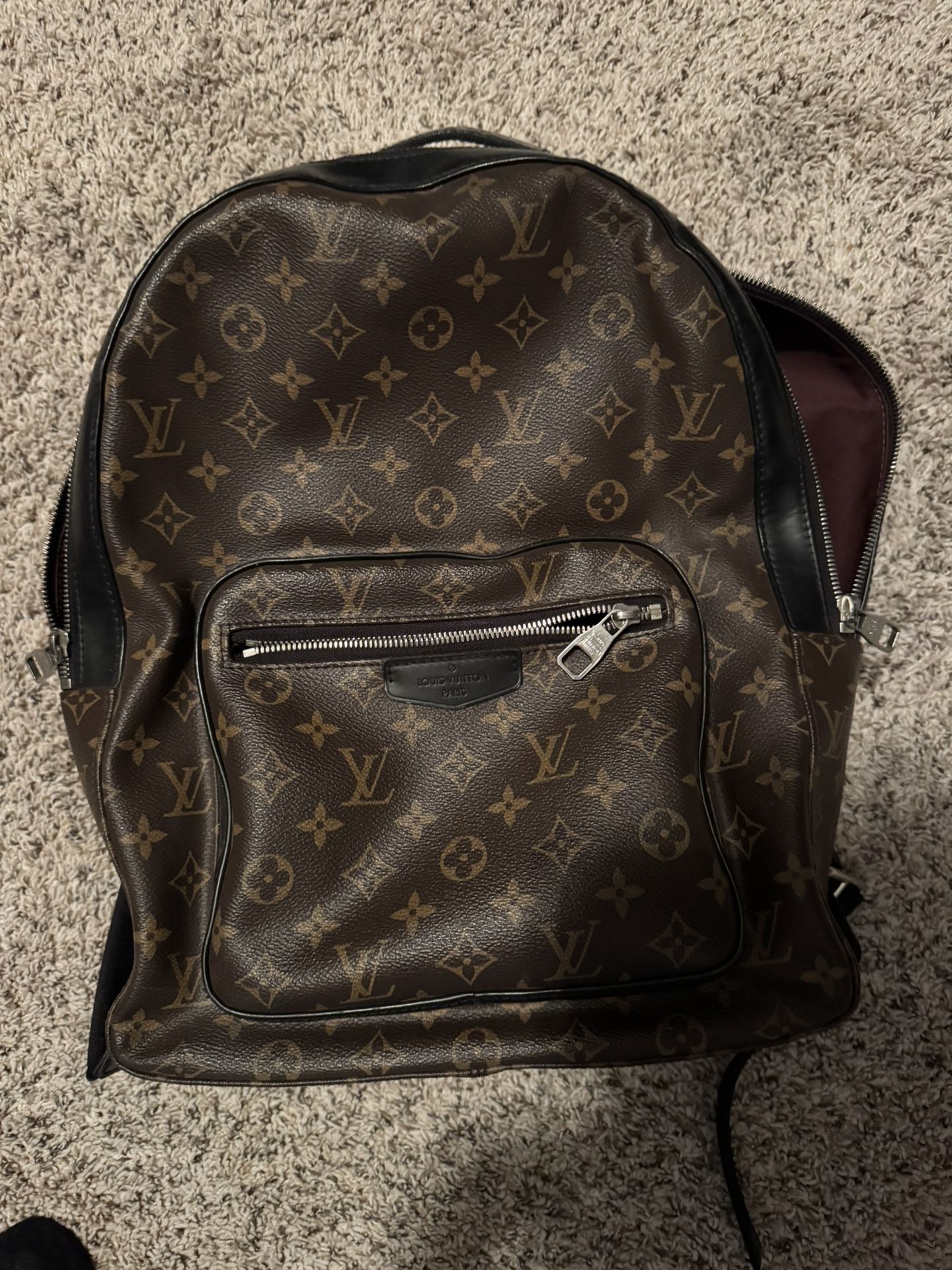 Louis Vuitton Monogram Macassar Josh Men's Backpack