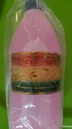 Pure rose water for skin glow.