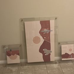 Wall art home decor  3pc
