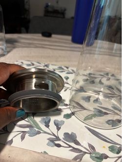 Glass jar with lid