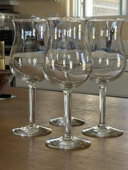 Vintage Luminarc Tall Hurricane Glasses - Set Of 4