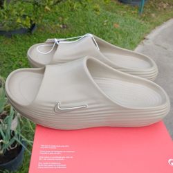 New Nike ReactX Rejuven8 Slide Men Size 10 Khaki