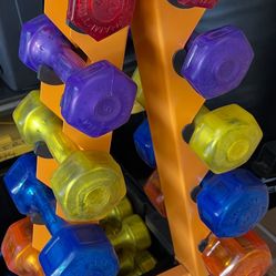 SALES ON HAMPTON JELLY- BELL URETHANE DUMBBELLS ( Please See Picks & Read The Description)