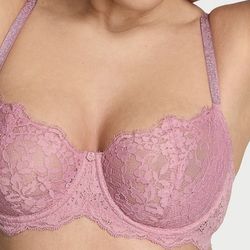 New Victoria secret Wicked Twinkle Lace Unlined Balconette Bra 36C