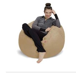 Bean bag chair - very lightly used - gold color