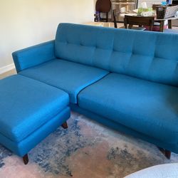 Living Spaces Allie Jade living room set(sofa/love seat/ottoman) 